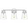 Quoizel Haverfield 24"W Polished Chrome 3-Light Bath Light