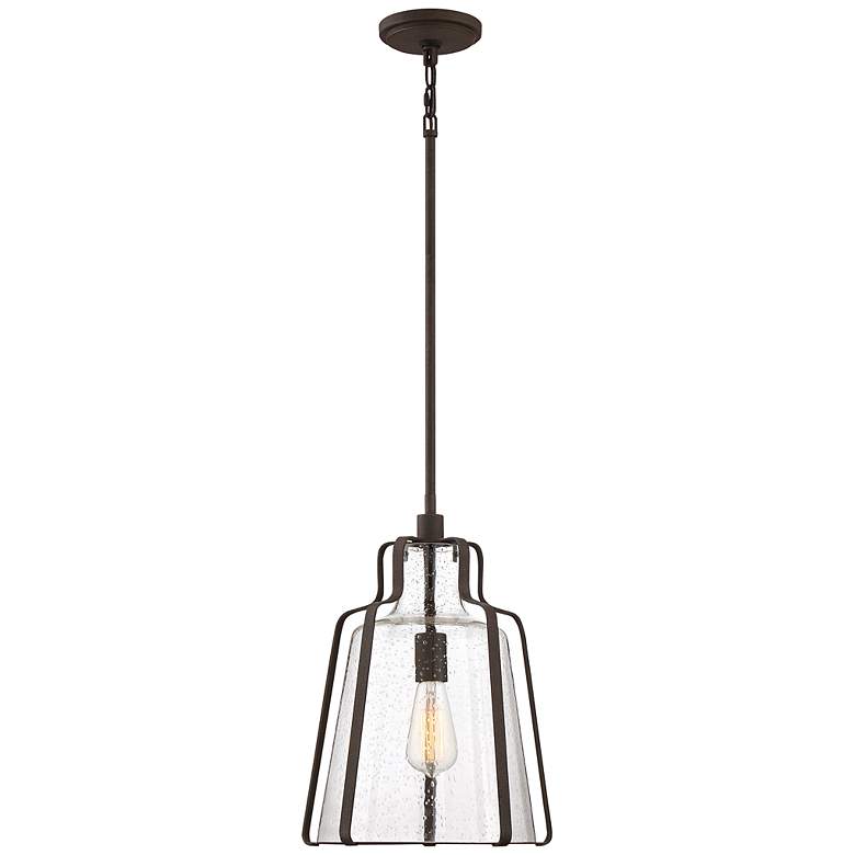 Image 2 Quoizel Haverford 12 1/2" Wide Rustic Black Mini Pendant more views