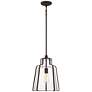 2_Quoizel Haverford 12 1/2" Wide Rustic Black Mini Pendant more views