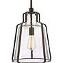 3_Quoizel Haverford 12 1/2" Wide Rustic Black Mini Pendant more views