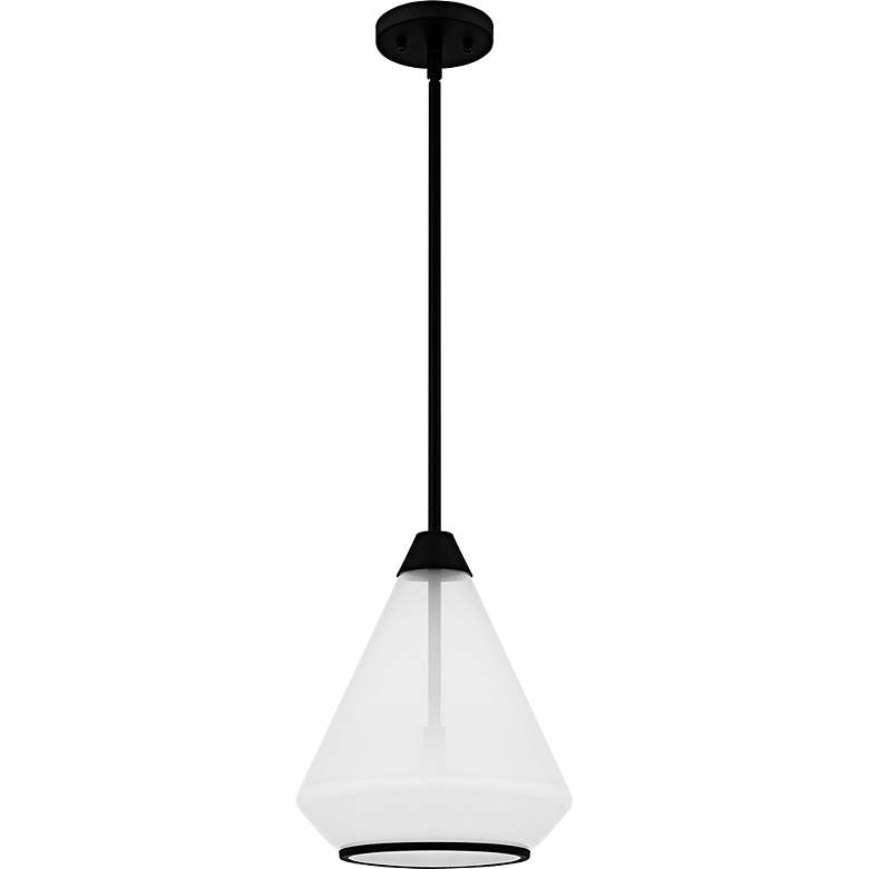 Image 2 Quoizel Haze 10 1/2" Wide Matte Black Mini Pendant more views