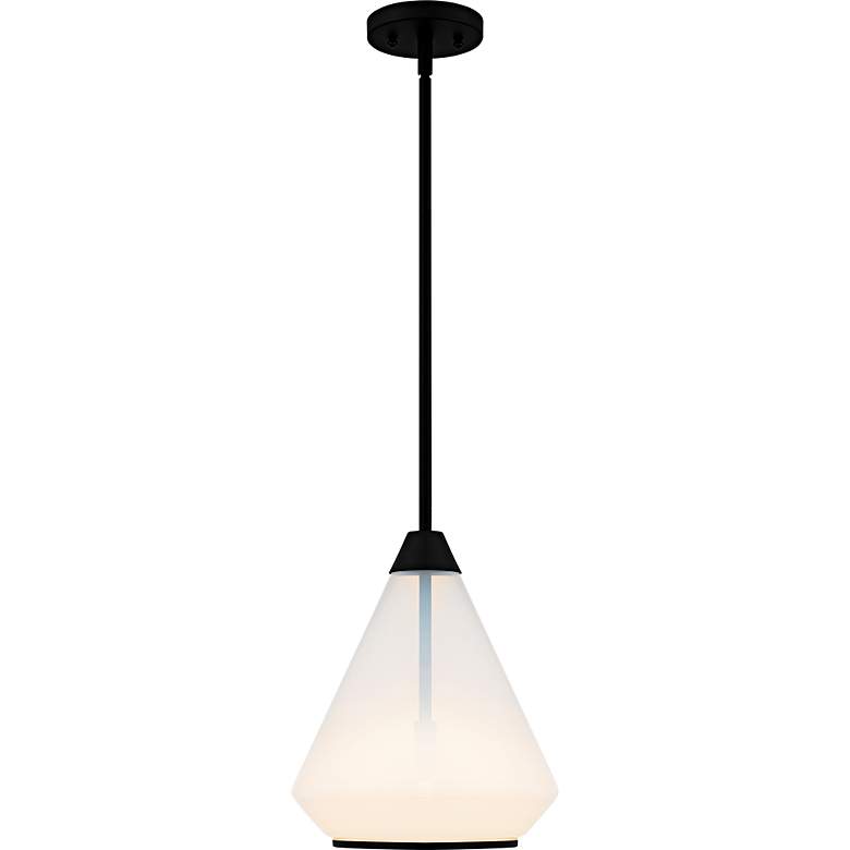 Image 3 Quoizel Haze 10 1/2" Wide Matte Black Mini Pendant more views