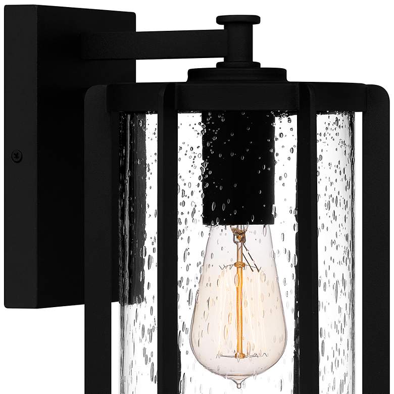 Image 6 Quoizel Hazel 12 1/2" High Earth Black Outdoor Wall Light more views