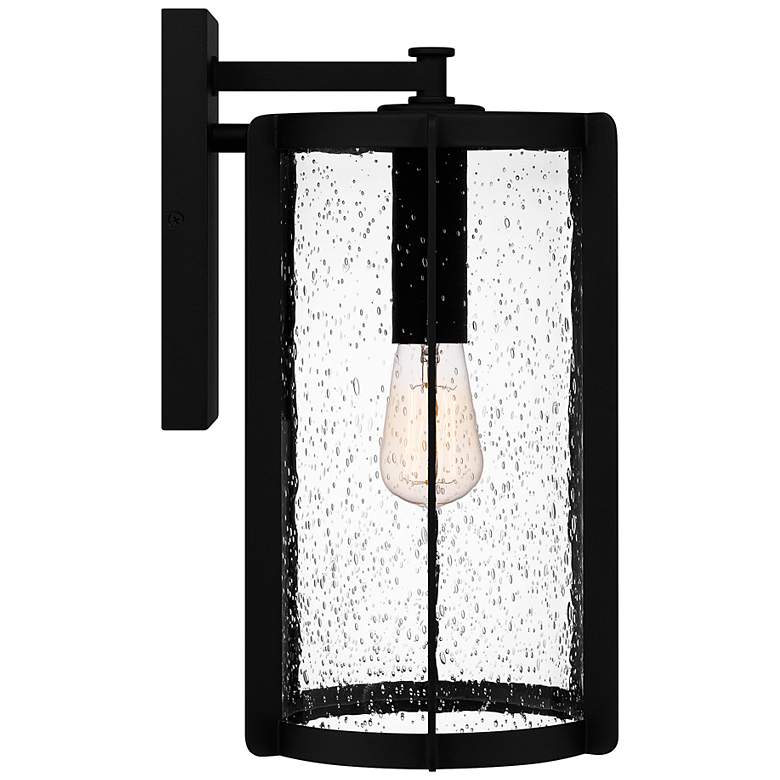 Image 4 Quoizel Hazel 16 1/4 inch High Earth Black Outdoor Wall Light more views