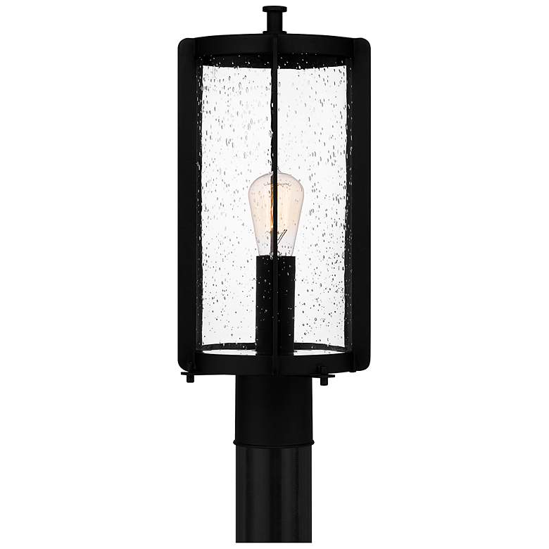 Image 5 Quoizel Hazel 18 1/2" High Earth Black Outdoor Post Mount Light more views