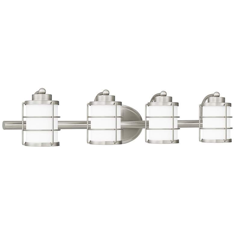 Image 2 Quoizel Hazlett 31" Wide Brushed Nickel 4-Light Bath Light more views