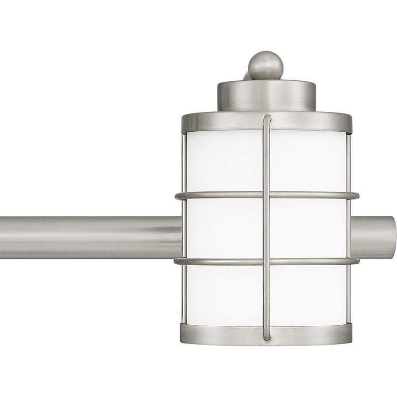 Image 4 Quoizel Hazlett 31" Wide Brushed Nickel 4-Light Bath Light more views