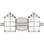 1_Quoizel Hazlett 6 3/4"H Brushed Nickel 2-Light Wall Sconce