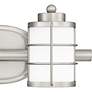 5_Quoizel Hazlett 6 3/4"H Brushed Nickel 2-Light Wall Sconce more views