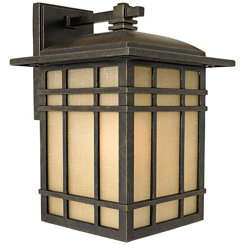 Image 2 Quoizel Hillcrest 12 3/4 inch High Bronze Outdoor Wall Light