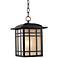 Quoizel Hillcrest 13" High Bronze Outdoor Hanging Light