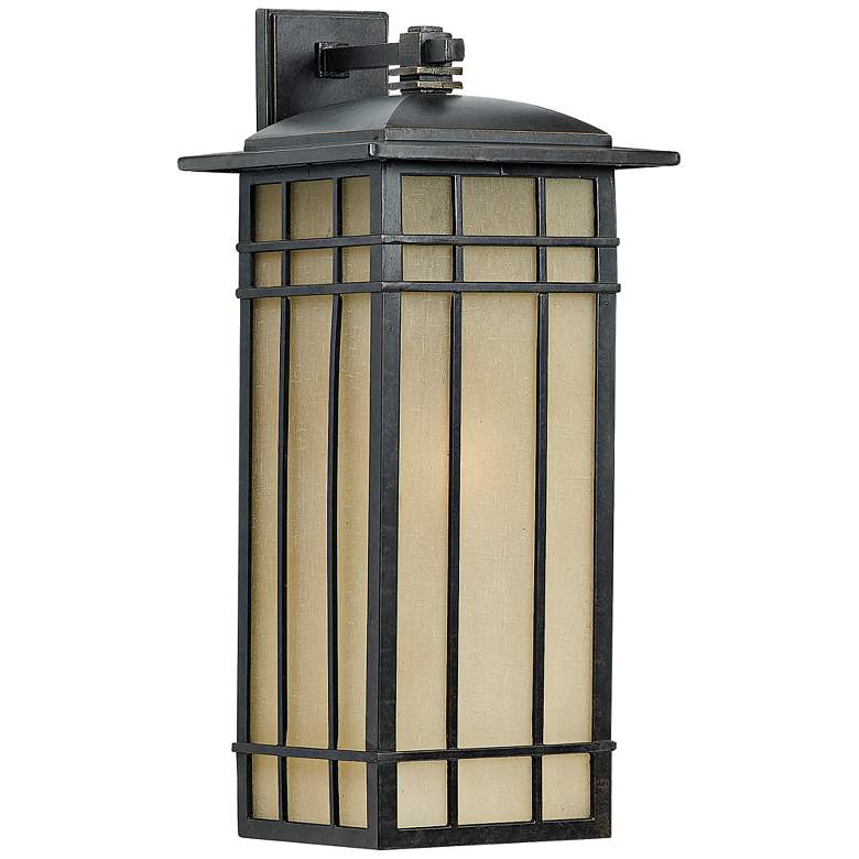 Image 1 Quoizel Hillcrest 25 1/4" High Bronze Outdoor Wall Light