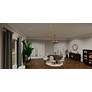 Thumbnail2 of Quoizel Hillside 26 1/4" Wide Matte Black 5-Light Chandelier more views
