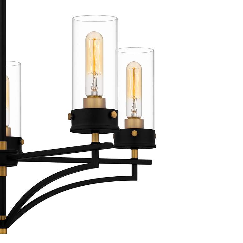 Image 7 Quoizel Hillside 26 1/4" Wide Matte Black 5-Light Chandelier more views