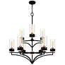 3_Quoizel Hillside 31 3/4" Wide Matte Black 9-Light Chandelier