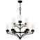 Quoizel Hillside 31 3/4" Wide Matte Black 9-Light Chandelier