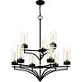6_Quoizel Hillside 31 3/4" Wide Matte Black 9-Light Chandelier more views