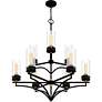 Quoizel Hillside 31 3/4" Wide Matte Black 9-Light Chandelier in scene