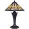 Quoizel Hogan Tiffany Style Table Lamp