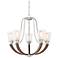 Quoizel Holbeck 27" Wide 5-Light Brushed Nickel Chandelier