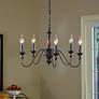 2_Quoizel Holbrook 24" Wide Tuscan Brown 5-Light Chandelier
