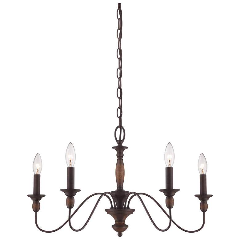 Image 6 Quoizel Holbrook 24" Wide Tuscan Brown 5-Light Chandelier more views