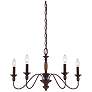 6_Quoizel Holbrook 24" Wide Tuscan Brown 5-Light Chandelier more views
