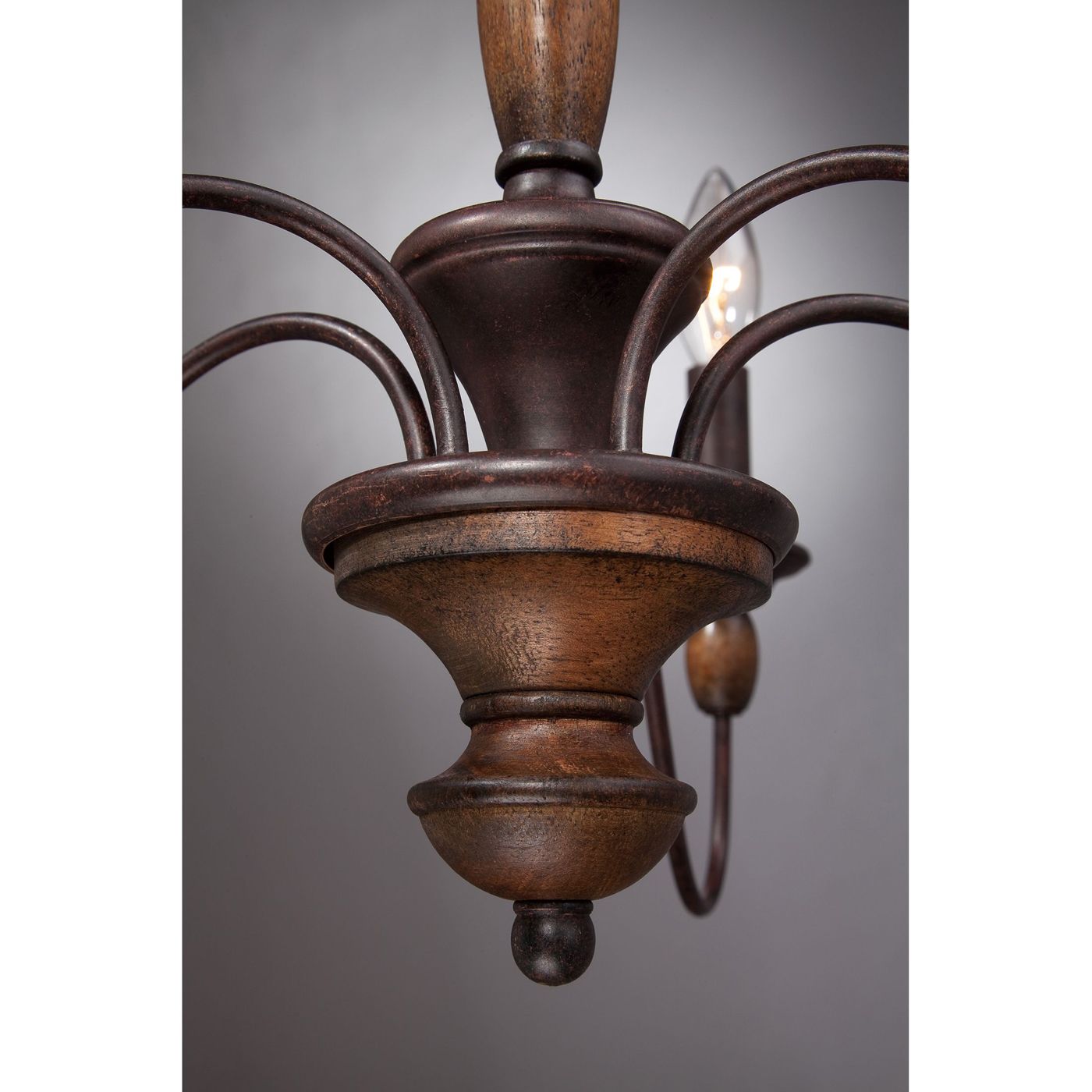 Quoizel Holbrook 24" Wide Tuscan Brown 5-Light Chandelier in scene