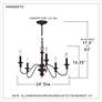 Quoizel Holbrook 24" Wide Tuscan Brown 5-Light Chandelier in scene