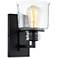 Quoizel Holden 9 1/4" High Earth Black Wall Sconce
