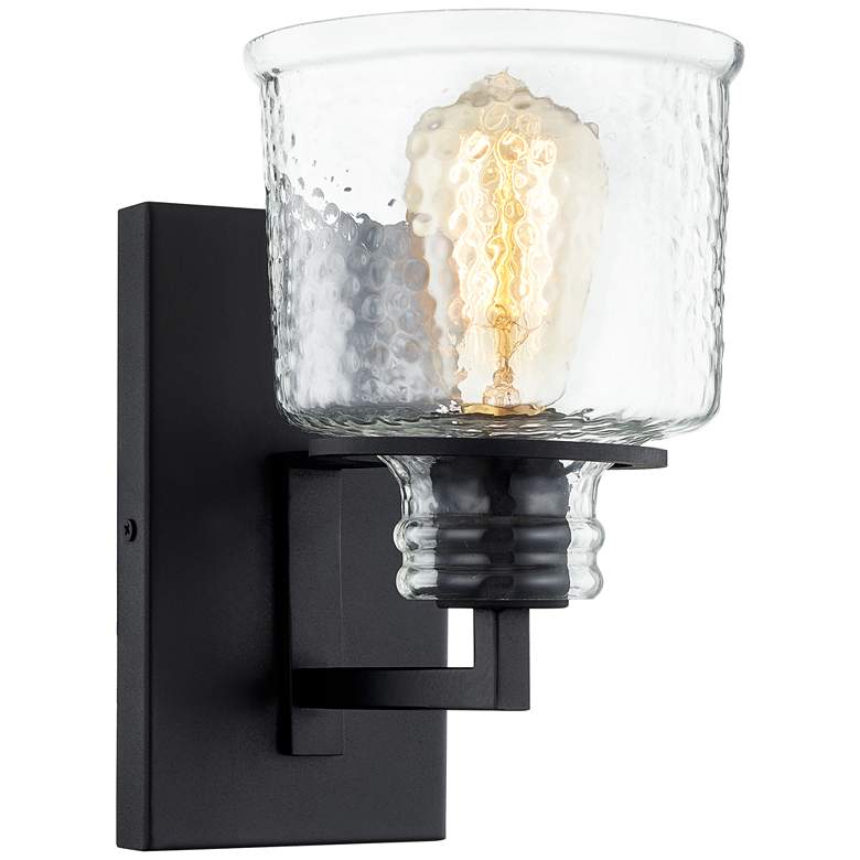 Quoizel Holden 9 1/4&quot; High Earth Black Wall Sconce