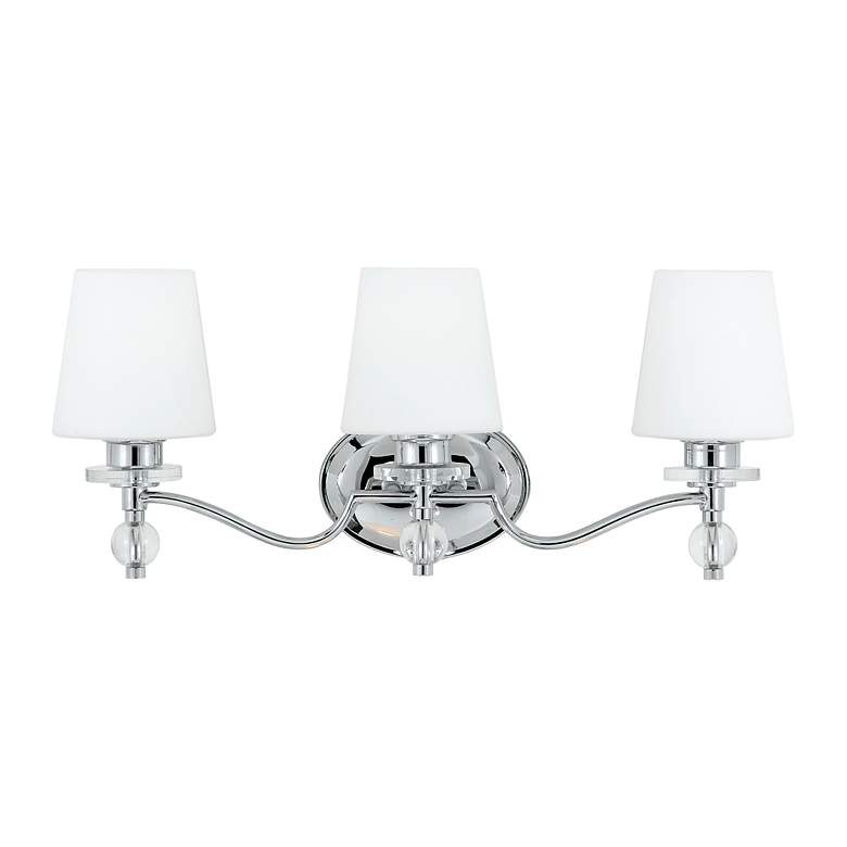 Image 1 Quoizel Hollister 23 inch Wide Polished Chrome 3-Light Bath Light