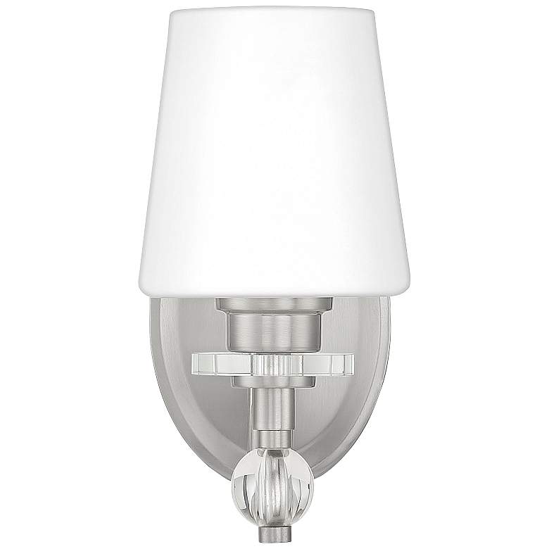 Image 1 Quoizel Hollister 9 1/2 inch High Brushed Nickel Wall Sconce