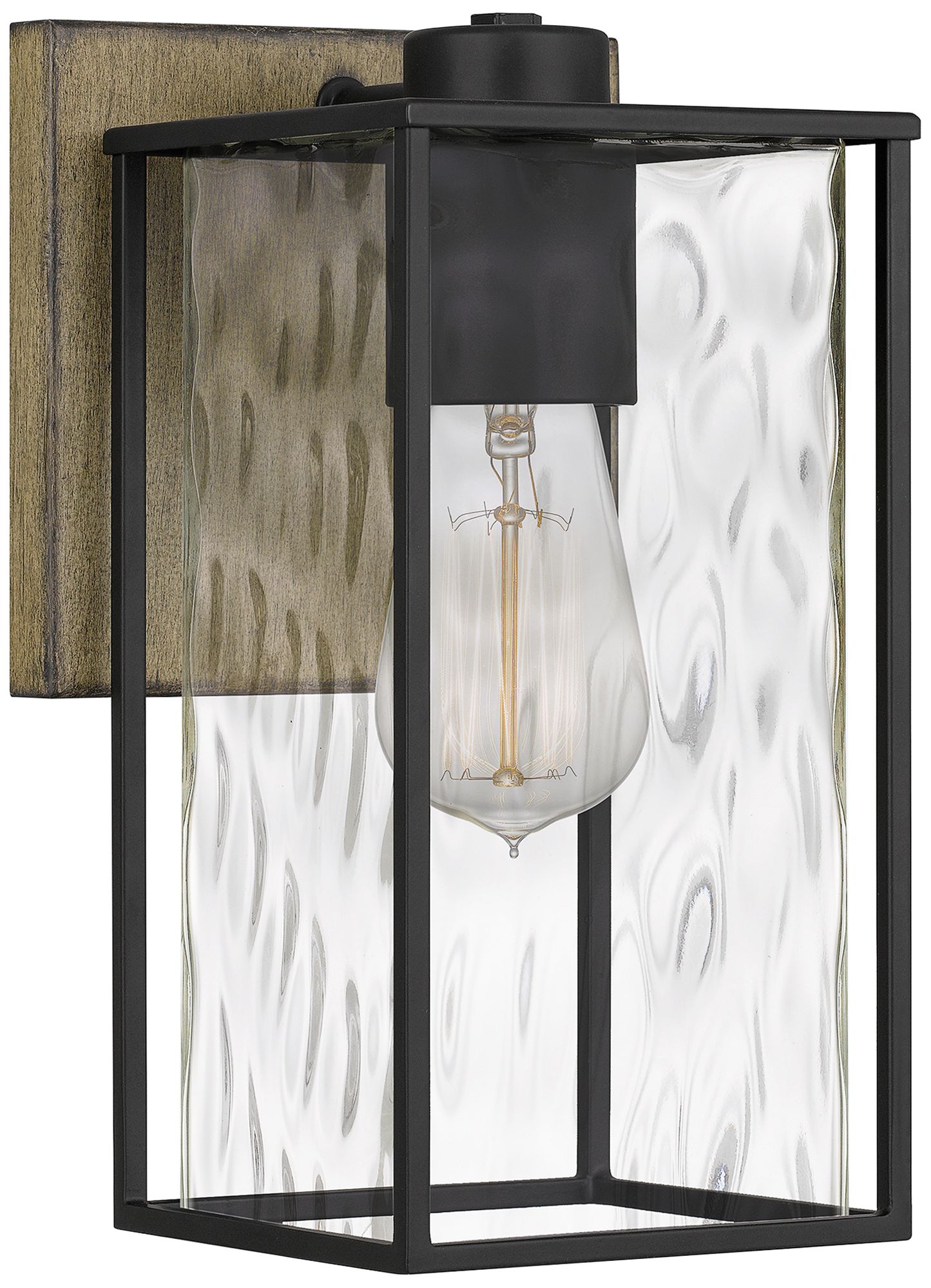 Quoizel Holsten 10 3/4" High Matte Black Wall Sconce