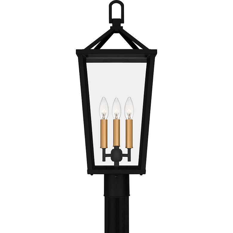 Image 3 Quoizel Hull 25 1/4" High Matte Black Outdoor Post Light more views