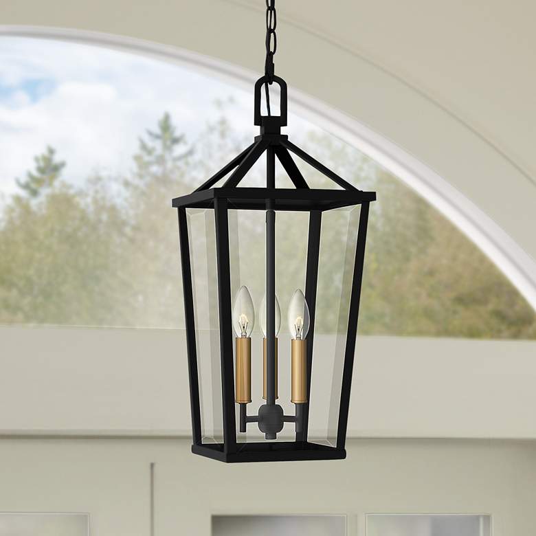 Image 1 Quoizel Hull 9 1/2" Wide Matte Black 3-Light Mini Pendant