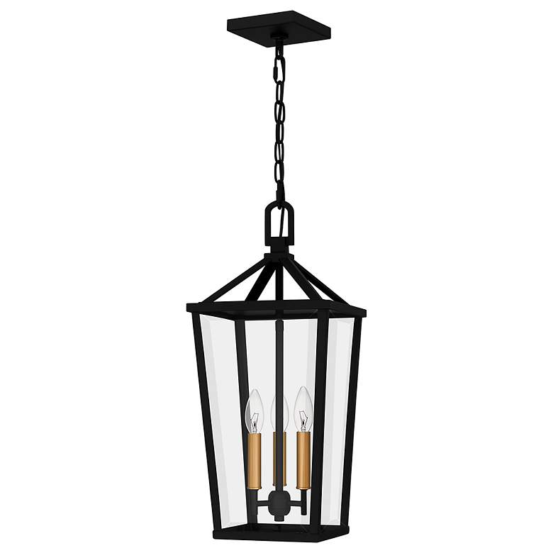 Image 3 Quoizel Hull 9 1/2" Wide Matte Black 3-Light Mini Pendant more views