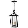 3_Quoizel Hull 9 1/2" Wide Matte Black 3-Light Mini Pendant more views