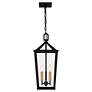 4_Quoizel Hull 9 1/2" Wide Matte Black 3-Light Mini Pendant more views