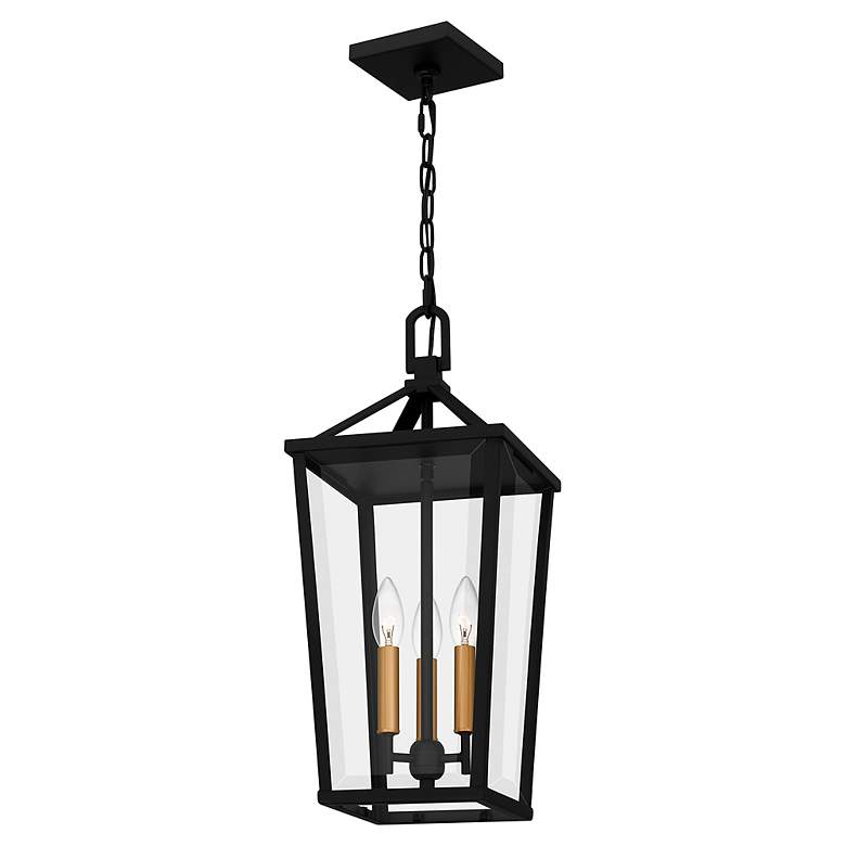 Image 5 Quoizel Hull 9 1/2" Wide Matte Black 3-Light Mini Pendant more views