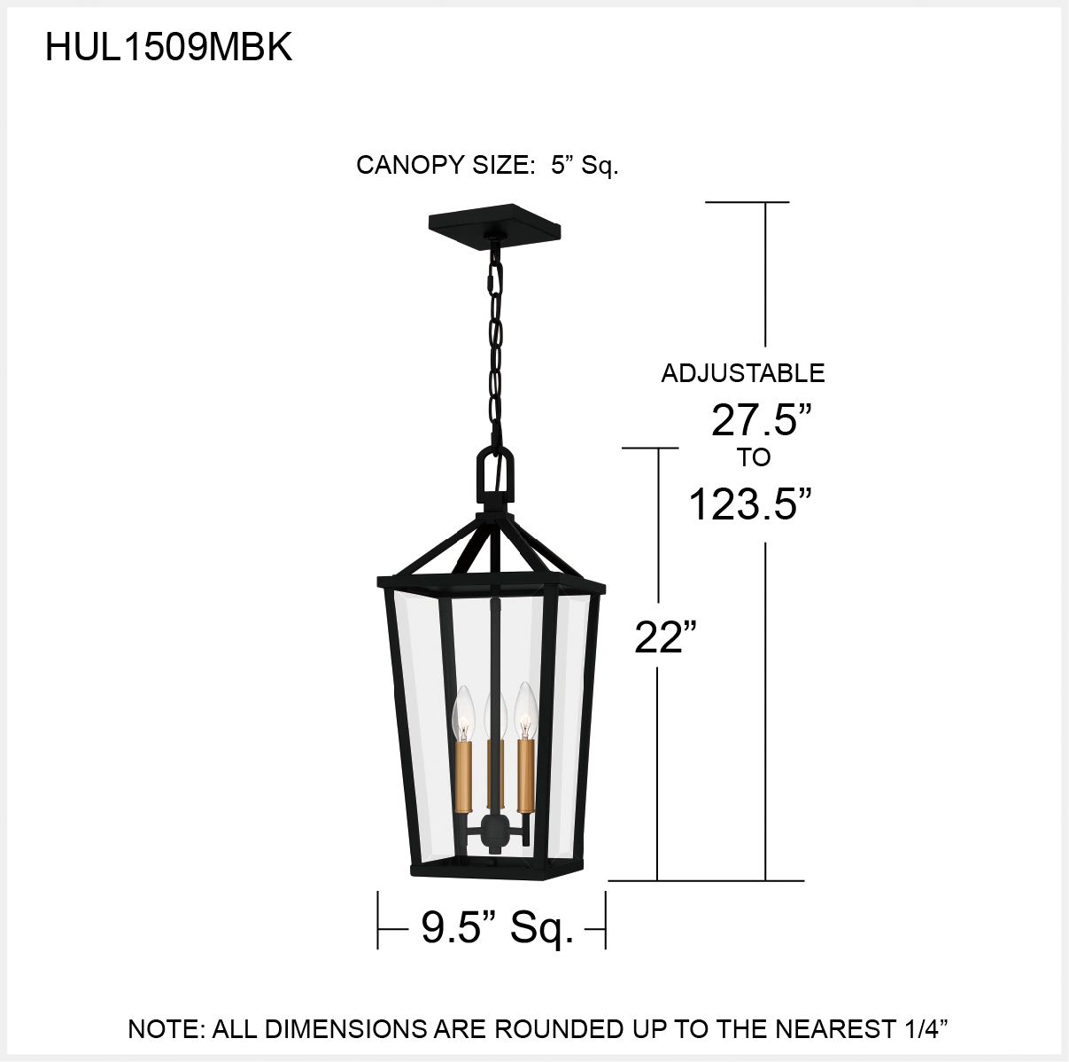 Quoizel Hull 9 1/2" Wide Matte Black 3-Light Mini Pendant