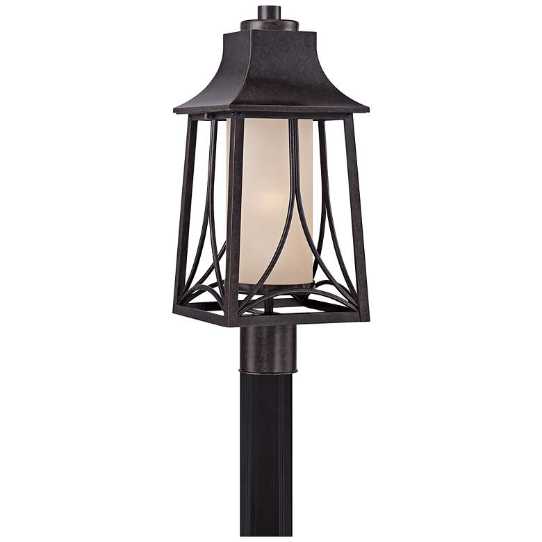 Image 1 Quoizel Hunter 21 inchH Imperial Bronze Outdoor Post Light