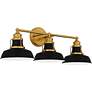 2_Quoizel Huxley 25 1/2" Wide Aged Brass 3-Light Bath Light more views