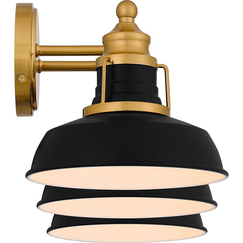 Image 4 Quoizel Huxley 25 1/2" Wide Aged Brass 3-Light Bath Light more views