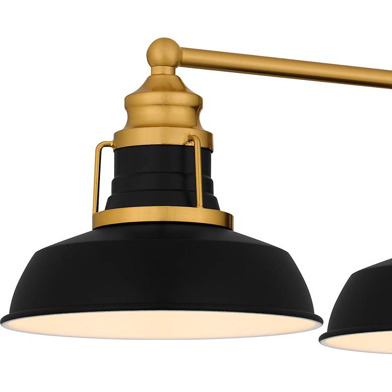 Image 5 Quoizel Huxley 34 1/2" Wide Aged Brass 4-Light Bath Light more views