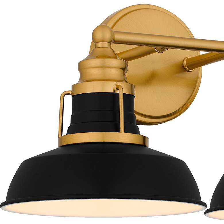 Image 5 Quoizel Huxley 9" High Aged Brass 2-Light Wall Sconce more views