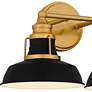5_Quoizel Huxley 9" High Aged Brass 2-Light Wall Sconce more views