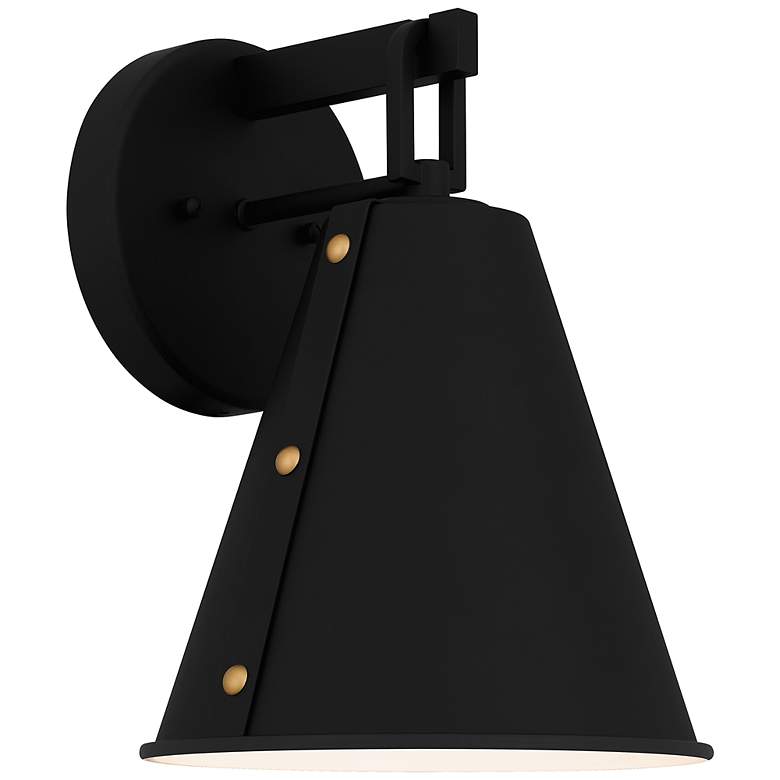 Image 2 Quoizel Hyde 11 3/4" High Matte Black Outdoor Wall Light