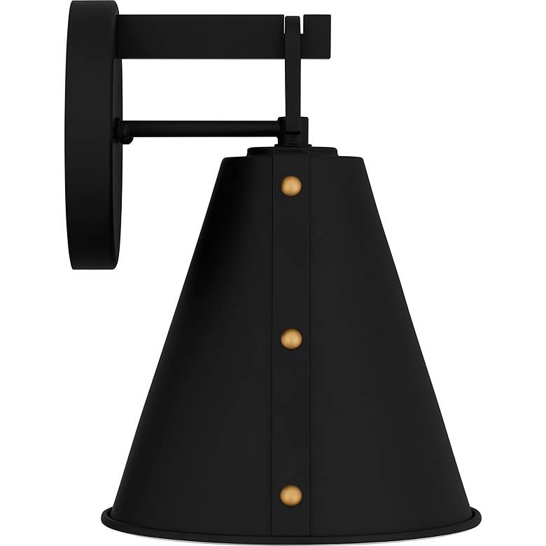 Image 4 Quoizel Hyde 11 3/4" High Matte Black Outdoor Wall Light more views