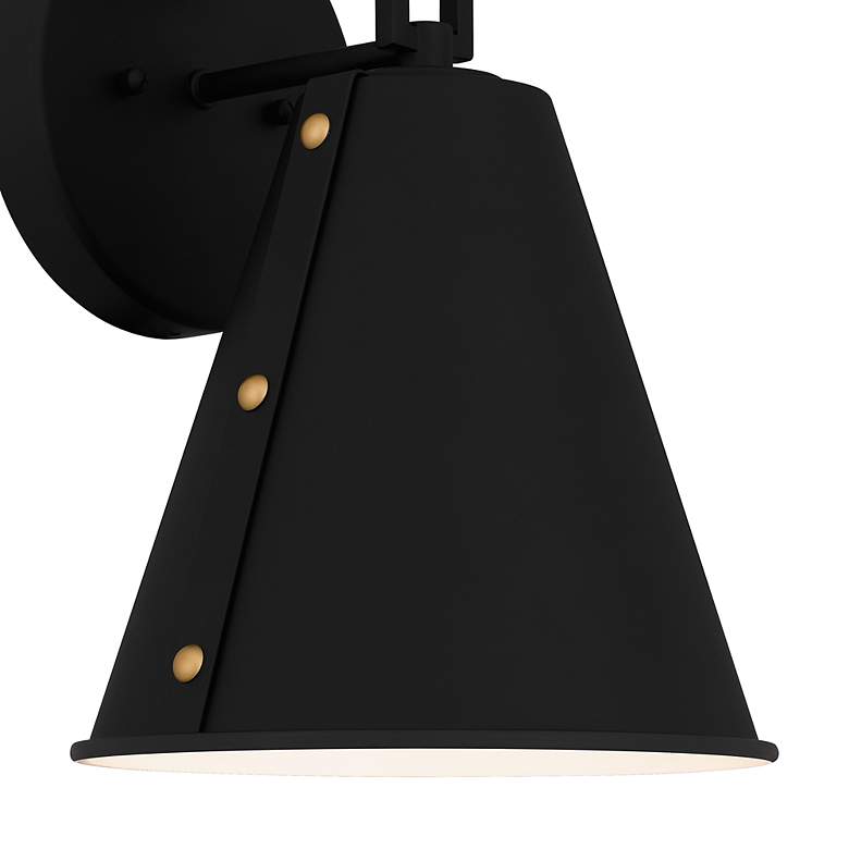 Image 5 Quoizel Hyde 11 3/4" High Matte Black Outdoor Wall Light more views
